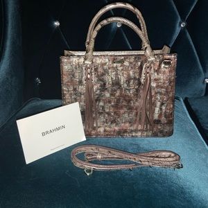 Brahmin Small Camille 'Brown Cherrnte'